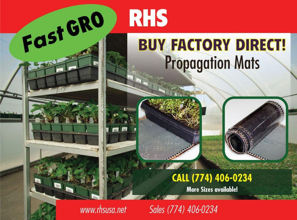 RHS Propagation Heat Mat, Spill Proof Seedling Pad, Heated Film Technology, Plant Germination Heating System, Durable Made in USA, Seed Starter 11" x 60" inches, Grow Beautiful Plants