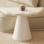 Miuuod Small Side Table,Cute Low Coffee Table, End-Table for Living Room,Sofa Side,Lovely Balcony Inside with Stable Support,Rounded Cornor Fish-Tail-Shape