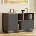 ModernMate 39" File Cabinet with Drawer, Office Storage Cabinet with Door | Home Office Printer Stand with Storage & Adjustable Shelves for Living Room, Entryway, Black Walnut