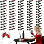 ETOYA Wall Mounted Wine Rack, H 59inch, 12 Rows, 60 Bottle Wine Cellar Racks, Metal Wine Bottle Holder for Dining Room, Kitchen, Bar, Basement & Restaurant (5 Columns（60 Bottles）)