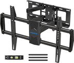 MOUNTUP Full Motion TV Wall Mount for 42-82'' TV, Holds 100lbs Fit 16" Stud | Full-motion TV mount tilts up 5° and down 10° for anti-glare, swivels ±45°, extends 15.7" and retracts 3" for space-saving