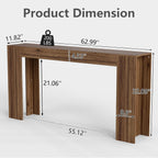 Spaco 63'' Narrow Long Console Table,Farmhouse Entryway Table Sofa Table with Storage,Wood Behind Couch Table for Living Room, Hallway,Foyer