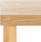 SAFAVIEH Home Collection Otaki Natural Brown Square Top Solid Wood End Table