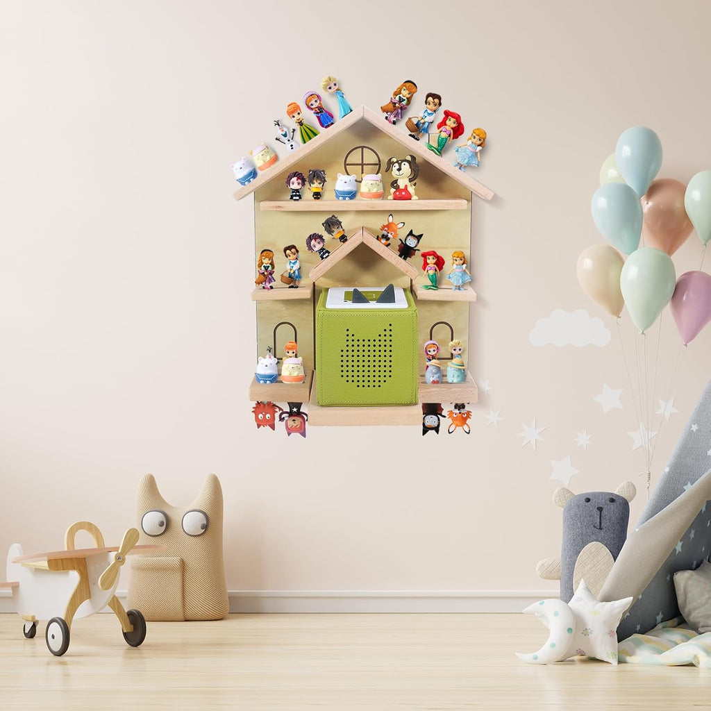 Givilio Tonie Shelf for Toniebox - Toniebox Storage for All Your Tonie Accessories toniebox Characters and toniebox Figures, Toniebox Organizer, Tonie Shelf(Pink)