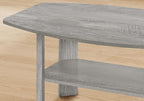 3-Piece Grey Laminate Table Set for Living Room with Particle Board | industrial grey wood-look tables for modern living spaces