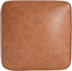 Christopher Knight Home Ellis Faux Leather Pouf Ottoman Foot Rest, Square PU Pouffe Ottoman Footstool, Living Room Sofa Couch Extra Seat, Modern Coffee Table for Home Office Bedroom, Tan Brown