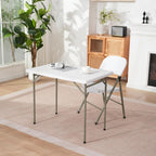 3ft Rectangular Folding Table for All-Occasion, Foldable Table with HDPE Tabletop and Steel Legs, Durable and Stable Small Folding Table, Perfect for Camping, Picnic, Party, Indoor & Outdoor