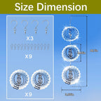 9 PCS Stainless Steel Bird deterrents for Outside,Crow Deterrent,3D Bird Scarer Discs Set Pigeon Deterrent,Bird reflectors to Keep Birds Away Woodpecker Deterrent for House