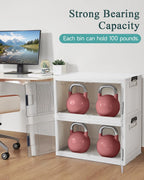 OlarHike 97QT Storage Bins with Lids for Closet, Garage, Shelves, 3 Pack