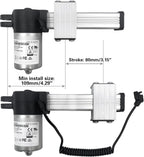 Motor Model JLDQ-18 JLDQ.18.109.80F01 Replace JLDQ-12B JLDQ.12.109.80 | 1 Connector Stroke 80mm Linear Actuator for Electric Sofa Lift Chair Power Recliner Parts Replacement