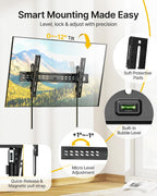 monTEK Ultra Slim Tilting TV Wall Mount for 43–95 inch TVs Holds 150 lbs | 1.2 in Low Profile, 0~-12° Tilt, 4X Safety Tested, Max VESA 800x400mm, Fits 16/18/24 in Wood Studs, Living Room, Home Theater
