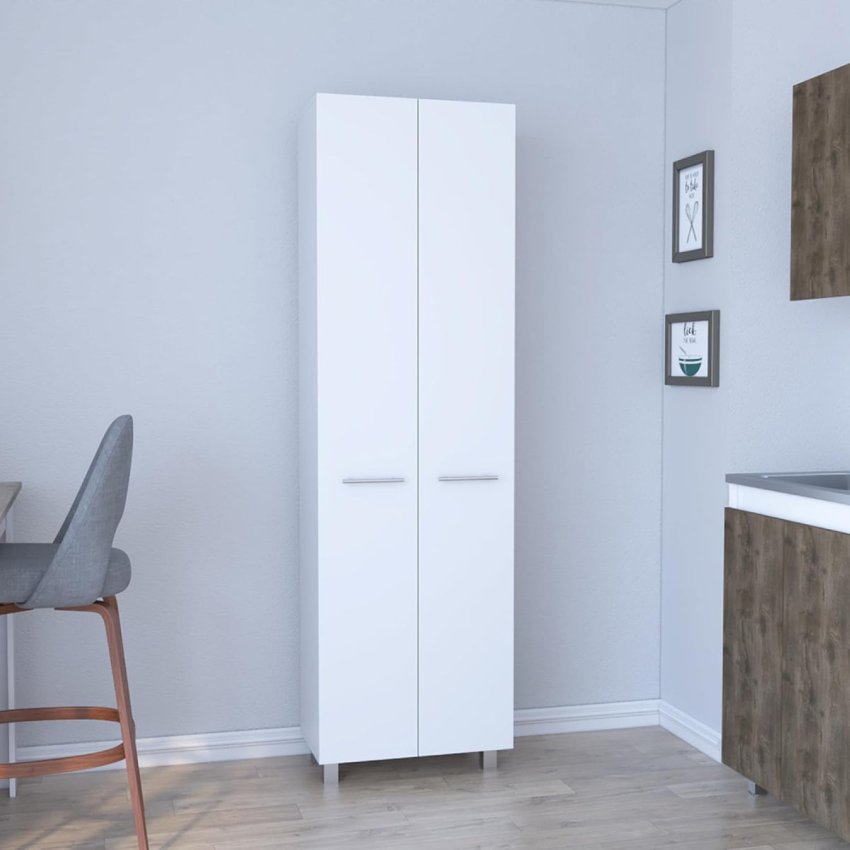 Pantry Cabinet Phoenix, Kitchen, White