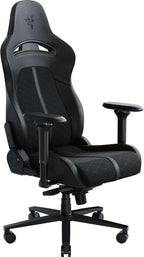 Razer Enki Gaming Chair, Built-in Lumbar Arch, All-Day Comfort, Black | Optimized Cushion Density, Dual-Textured, Eco-Friendly Synthetic Leather, Adjustable 152-degree Recline