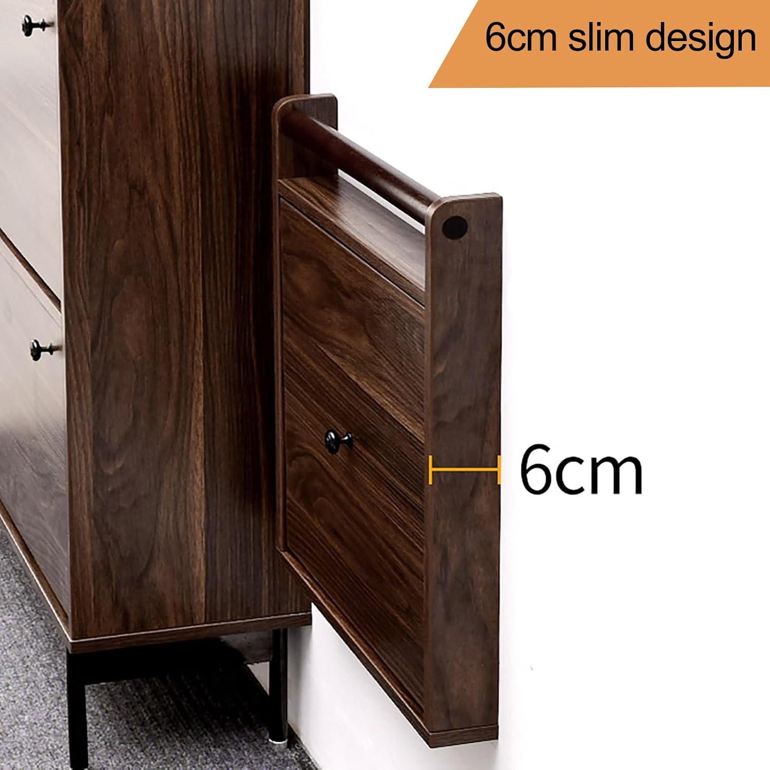 Wall Mounted Shoe Changing Stool Space Saving Hidden Chair Wall Stools, with Handrail and Non-Slip Mat, Shoe Changing Stool for Entryway Hallway