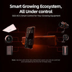 Spider Farmer GGS AC5 Power Strip Kits, 5 AC Smart APP-Based Controls Outlets, 3 in 1 Soil Sensor, Temp Humid Light Sensor, for Indoor Grow Tent and Room