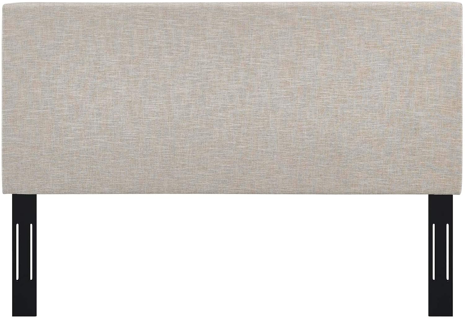 Modway Taylor Full/Queen Upholstered Linen Fabric Headboard, Beige