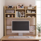 37 Inch Natural Wood Desk Hutch Dorm Top Only With Felt Board For College