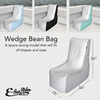 E-SeaRider Wedge Marine Beanbag (Small, Multi)