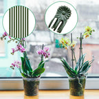 50Pcs Plant Stake Clip Set Green, Plant Sticks Supplies Support Tall, Useful Support Clips, Fine Workmanship Allow Bending Suitable for Various Plant Pots Indoors and Outdoors