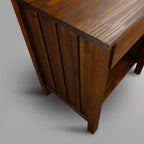 Casual Home Vanderbilt Nightstand with USB Ports-Warm Brown