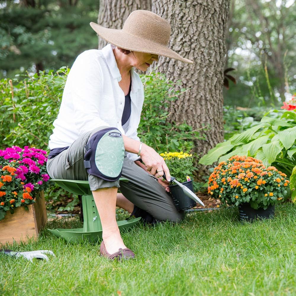 TheXceptional ROCKr | Ergonomic Rocking Garden Stool with Tilting Base for Gardeners | Durable Chair for Gardening with Contoured Seat | Made in USA by Vertex Products | Model EX120