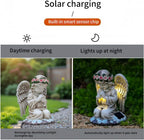 Solar Angel Garden Statue,Figurines Outdoor Decor,Outdoor Solar Statue with LED Lights for Yard,Patio,Lawn Art Decoration,Housewarming Gift (Praying Angel)