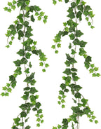 RECUTMS 2Pcs Fake Vines 74.8inch Artificial Ivy Garland Hanging Plants with Silk Leaves Greenery Decoration for Indoor Outdoor Wedding Home Kitchen Garden Office