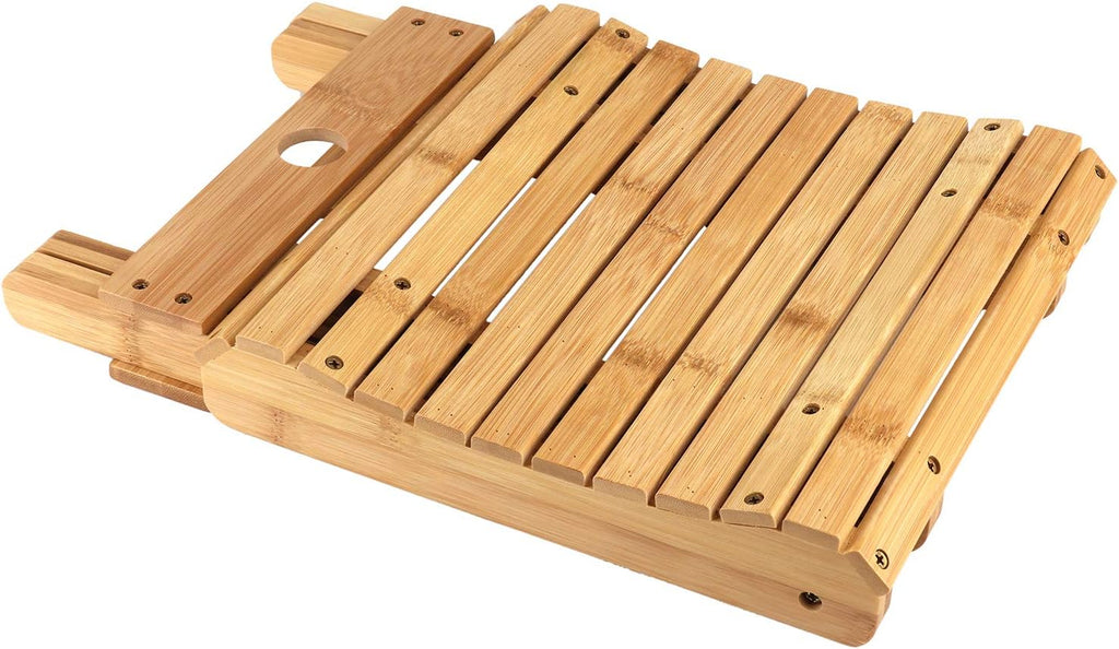 Foldable Bamboo Stoo l Outdoor Camping Stoo l Fishing Chair Stoo l Bamboo Step Stoo l Wood Stoo l Folding Wood Chair for Living Room Bathroom Bedroom Garden Study Balcony