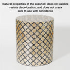 Bedside/Sofa Side Table – Shell-Style Accent Table (Suitable for Living Room, Balcony, or as a Coffee Table/Drum Stool)