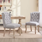 chairus Tufted Upholstered Parsons Dining Chairs Set of 4, Grey
