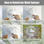 4Pack 8inch Sublimation Wind Spinner Blanks 3D Aluminum Metal Wind Sculpture Kinetic Spinners for Yard Garden Indoor Art Sublimation Christmas Ornament Hanging Decoration (Xmas Tree Truck)