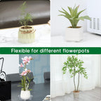 JERIA 10 Inch 20 Pack Clear Plant Saucers,Plastic Flower Pot Trays,Round Durable Plant Drip Trays for Indoor and Outdoor