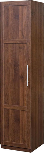 Mid Century Modern Kitchen Pantry Cabinet, 71" Tall Storage Cabinet with Door Racks & Multi-Tier Shelves, Rustic Wood Cupboard for Kitchen, Dining Room, Walnut