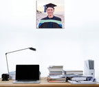 Custom Graduation Canvas Prints with Your Photos,Graduation Decorations, Personalized Graduation Canvas Wall Art Gifts Idea for Daughter, Son, Sibling or Friend (8" X 8")