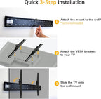 Mount-It! UL Certified Tilting TV Wall Mount for Most 43-90 Inch Flat Screen TVs, Heavy Duty Wall Mount TV Bracket Max VESA 800x400, Holds up to 110 lb, Tilting Display Bracket Fits 70, 80, 90 inch