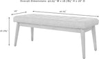 Crosley Furniture Landon Wood Dining Bench for Entryway or Mudroom, Acorn