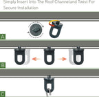Ripeng 100 Pieces Greenhouse Hooks Hanger Twist Clips Greenhouse Fixing Clips with Stainless Steel S Hooks for Outdoor Garden Hanging Plants Plastic Insulation Netting Shading
