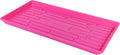 SUNPACK 10" x 20" Heavy Duty Shallow Plastic Seed Starting Tray, Magenta, 1" - No Drainage Holes, Perfect for Greenhouses or Indoor Gardening