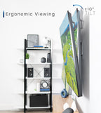 VIVO Black TV Wall Mount with Tilt for 60 to 120 inch Screens, MOUNT-VW120T | Heavy Duty Steel, Tilting TV Wall Bracket fits LCD LED Curved and Flat Panel Screens, Max VESA 900x600mm, Holds 264 lbs