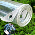 Clear Tarps with Grommets 14 Mil Clear PVC Tarp 400g/m² Thickened Tear Resistant, for Camping, Plants Greenhouse, Cars, Patio (12' X 12')