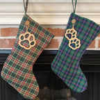 Marilee Home 18" Primitive Black 5 Quilted Stocking with Personalized Charm