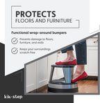 Cramer Kik Step Steel Step Stool - Two Step Stool, Holds 350 lbs (Silvertone)