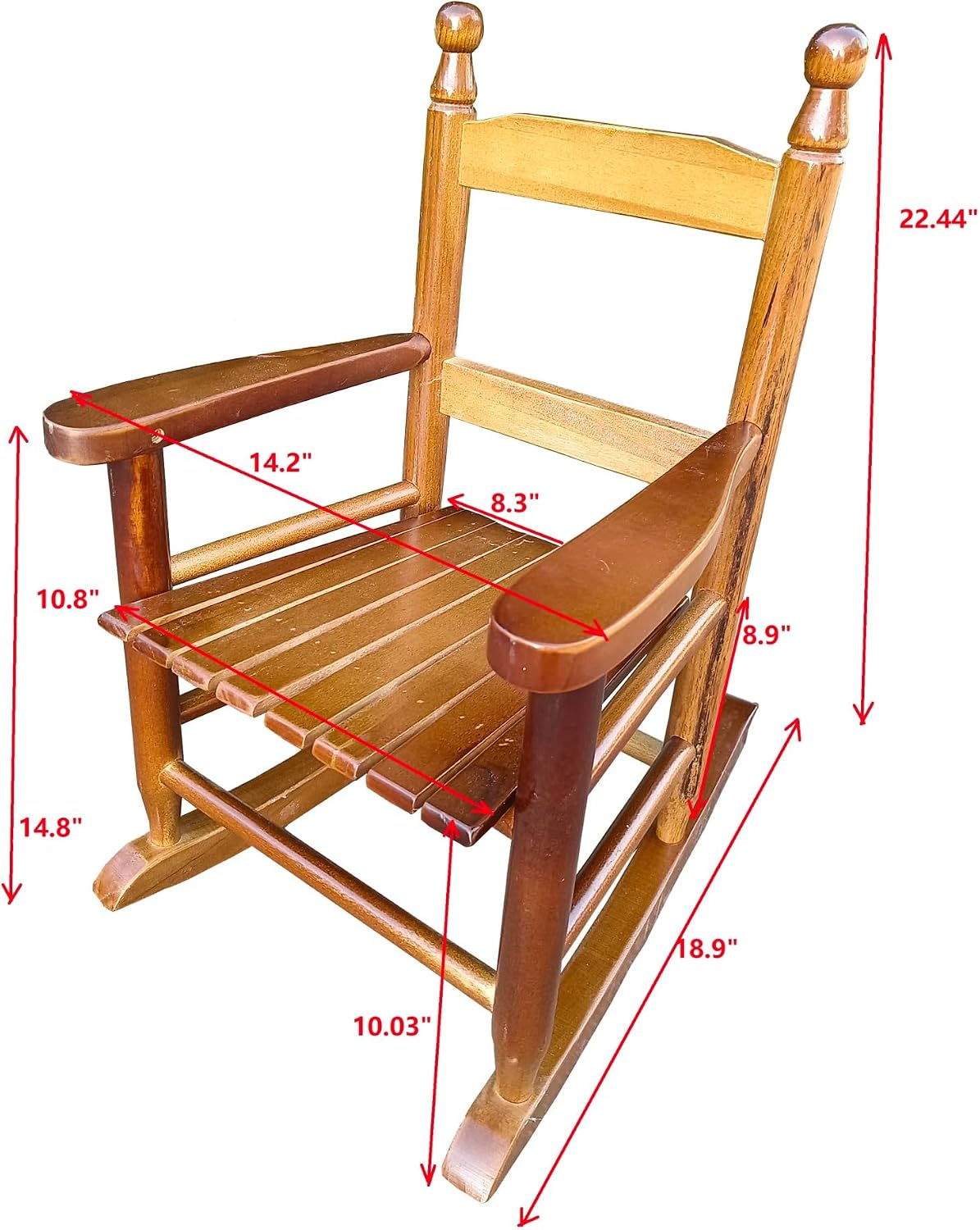 Small Rocking Oak Chair- Indoor or Outdoor