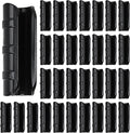 50 PCS Greenhouse Clips 3/4 inch Plastic Greenhouse Clamps 20mm Black ABS Snap Clamp Tube Clip Garden Buildings Tube Clip for Greenhouse Film Sunshade Nets Frame Shelters- Outer Ø 0.95” inner Ø 0.78”