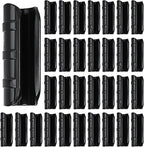 50 PCS Greenhouse Clips 3/4 inch Plastic Greenhouse Clamps 20mm Black ABS Snap Clamp Tube Clip Garden Buildings Tube Clip for Greenhouse Film Sunshade Nets Frame Shelters- Outer Ø 0.95” inner Ø 0.78”