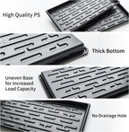 Shallow 1020 Nursery Flat Trays Specialized for Holding & Carrying 200 Cell Plug Seedling Trays (Height is 1.3"),Microgreen Germination Trays,10 Pack, No Holes (YB01, 10Pcs)