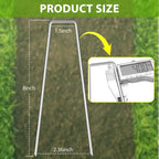 Landscape Staples 8 Inch, 25 Pack 8 Gauge Galvanized Garden Staples U-Shaped Landscape Stakes, Heavy Duty Ground Stakes for Outdoor Decorations, Weed Barrier Fabric, Irigation Tubing, Tent
