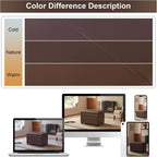 Joveco 24" Leather Storage Ottoman Bench, Rectangle Foot Rest Stool for Living Room, Bedroom, Entryway, Brown