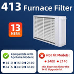 3 Pack 413 Replacement Air Filter, MERV 13,Actual Size: 16"x28"x4", Nominal Size: 16x25x4, HVAC Furnace Filter, Compatible with AprilAire Models 4400, 3413, 2416, 2413, 1610, 1413