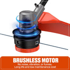 SENIX 16-Inch String Trimmer, 60V Cordless Weed Wacker, Variable Speed, 3.0Ah Battery and Charger Included